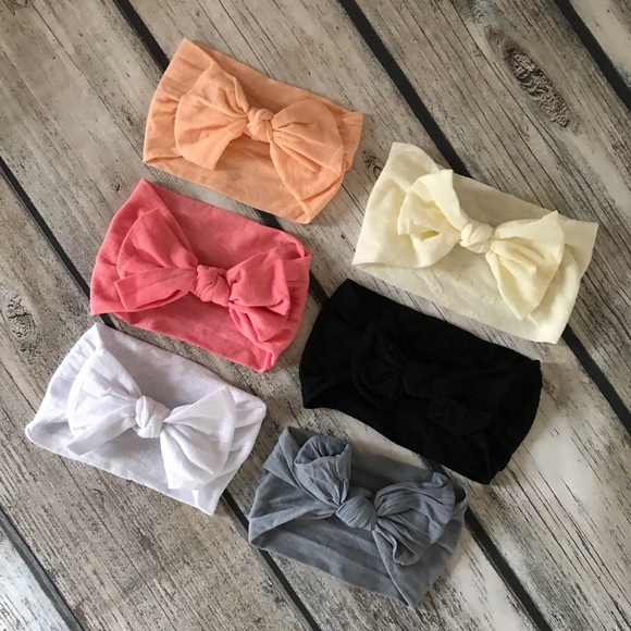 Brand New Baby Toddler Girl Bow Headbands - Picture 8 of 8